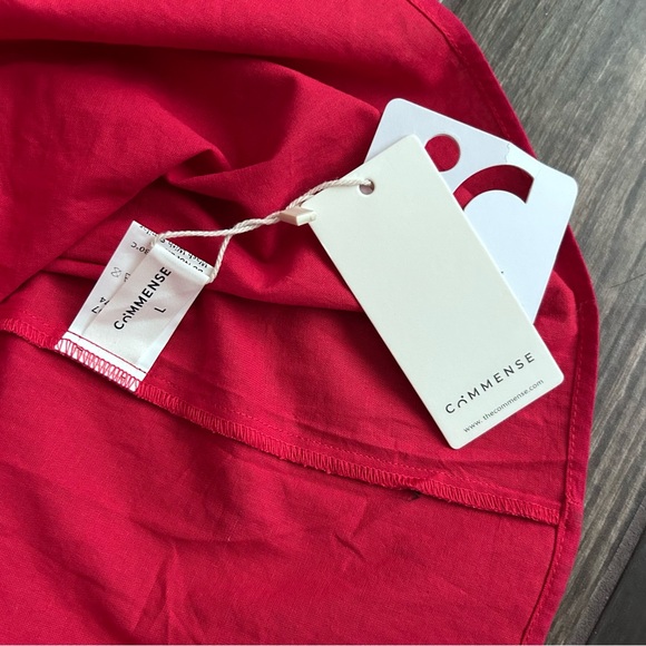 NWT Commense Embroidered Fish Semi-Sheer Cami Dress Sz L - Picture 10 of 10